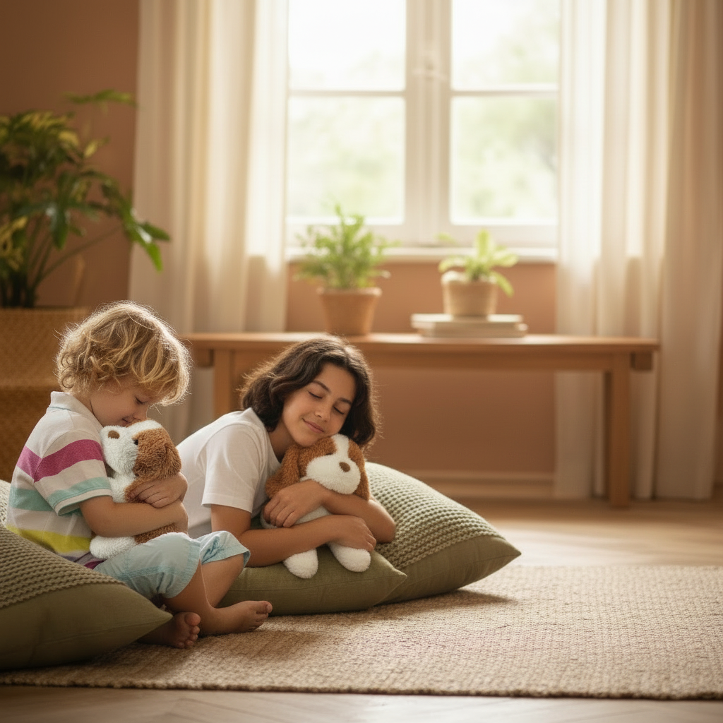 Waarom kinderen baat hebben bij een verzwaringsknuffel