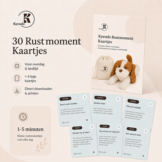 30 printbare rustkaartjes voor 1–5 minuten rust samen